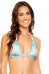 Luli Fama South Beach Vacay Wavy Triangle Halter Top